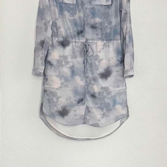 Rebecca Taylor Blue Tie Dye Mini Dress - Picture 2 of 11